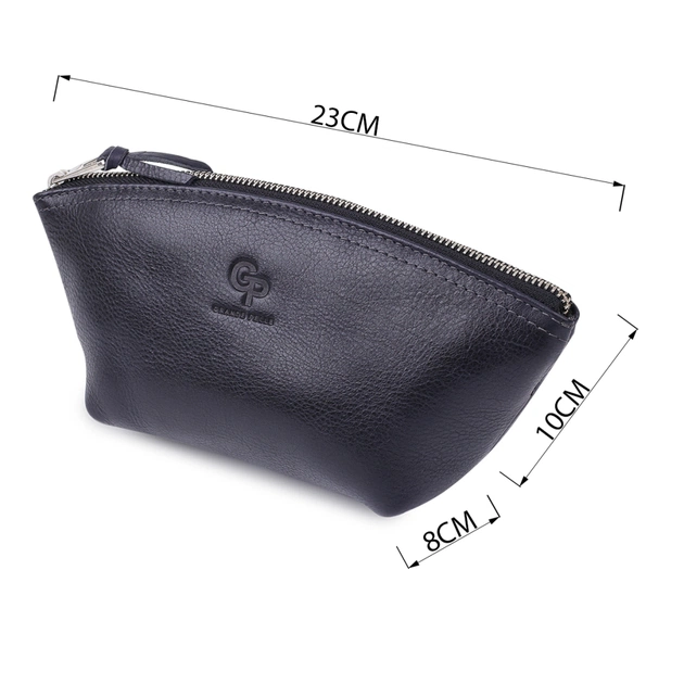 Косметичка Grande Pelle Шкіряна Чорна (11570) - зображення 3