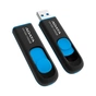 USB флеш накопичувач ADATA 256GB UV128 Black/Blue USB 3.2 (AUV128-256G-RBE) - зменшене зображення 3