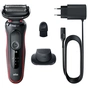 Електробритва Braun Series 5 51-R1200s BLACK / RED - зменшене зображення 1