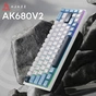 Клавіатура Ajazz AK680 V2 Ice Island Magnetic Switch USB UA Gray/Black (AK680-V2-I-GB) - зменшене зображення 4