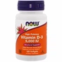 Вітамін Now Foods Вітамін D-3 5000IU, 120 желатинових капсул (NOW-00372) - зменшене зображення 1