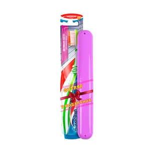 Зубна щітка Aquafresh Between Teeth Medium + футляр (5000469150969) зображення 1
