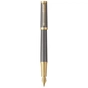 Ручка пір'яна Parker INGENUITY Grey Lacquer GT  FP F (60 411) - зменшене зображення 1