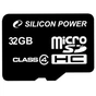 Карта пам'яті Silicon Power 32Gb microSDHC class 4 (SP032GBSTH004V10) - зменшене зображення 1