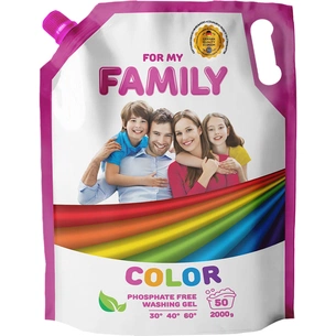Гель для прання Family 2K для кольорових речей 2 кг (4260637721204) зображення 1