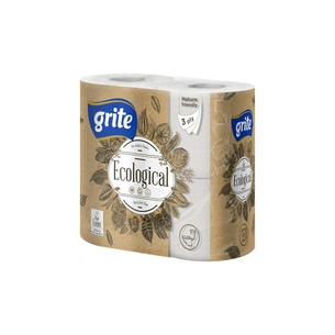 Туалетний папір Grite Ecological Plius 3 шари 4 рулони (4770023350227) зображення 1