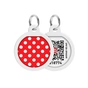 Адресник для тварин WAUDOG Smart ID з QR паспортом "Горох", коло 30 мм (230-0208) - зменшене зображення 5