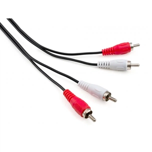 Кабель мультимедійний 2xRCA M to 2xRCA M 1.8m Vinga (VCP2RCA1.8) зображення 1