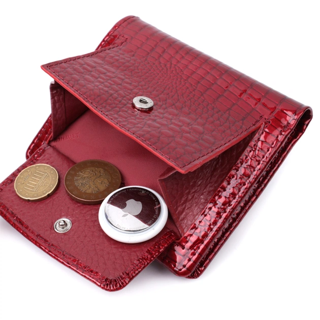 Гаманець ST Leather З натуральної шкіри Червоний (22685) - изображение 7