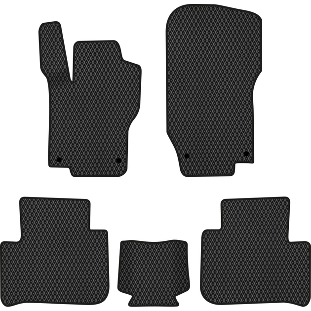 Коврик в салон EVAtech Mercedes-Benz ML-Class (W164) 2005-2011 2 поко (MB1800C5MS4RBB) - изображение 1