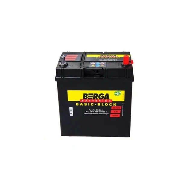 Аккумулятор автомобильный Berga Basicblock 45Ah ASIA Ев (-/+) ТК (330EN) (5451550337902) - изображение 1