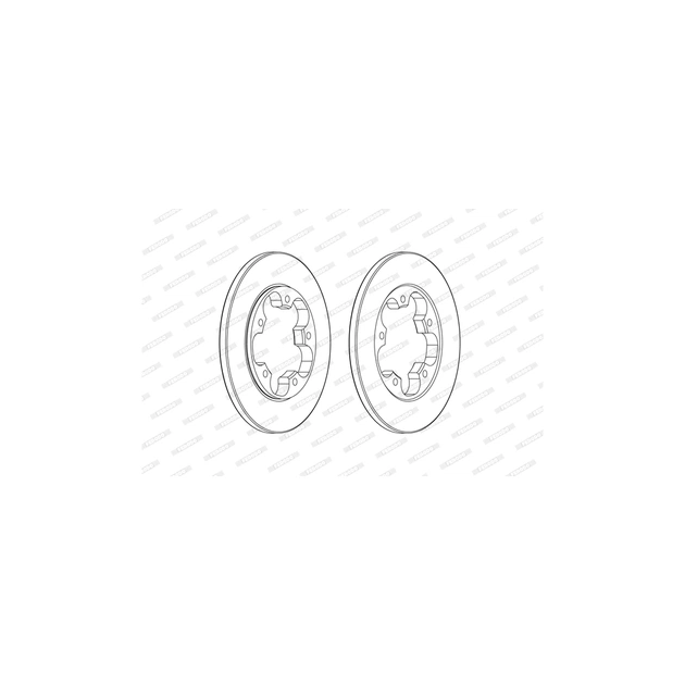 Тормозной диск FERODO DDF2484C - изображение 1
