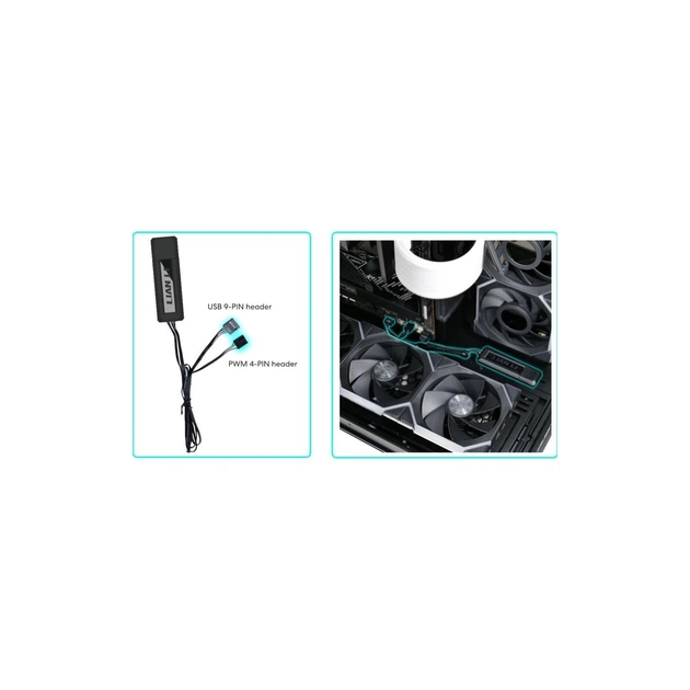 Контроллер вентилятора Lian Li Wireless Controller, Black (G89.RF-T-B.01) - picture 3