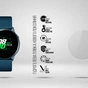 Пленка защитная Armorstandart Matte hydrogel Samsung Galaxy Watch Active 4 pcs (ARM92105) - уменьшенное изображение 2
