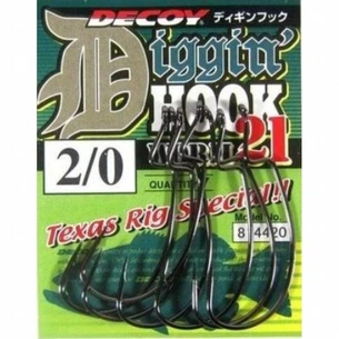 Гачок Decoy Worm21 Digging Hook 4/0 (5 шт/уп) (1562.02.54) зображення 1