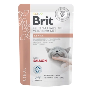 Вологий корм для кішок Brit GF VetDiets Renal з лососем 85 г (8595602566709) зображення 1