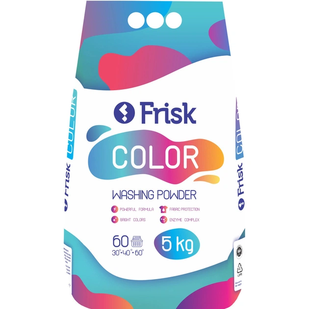 Пральний порошок Frisk Color 5 кг (4820197121120) - изображение 1