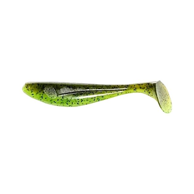 Силікон рибальський FishUP Wizzle Shad 5" 204 - Green Pumpkin/Chartreuse (4шт/уп) (1862.00.44) - зображення 1