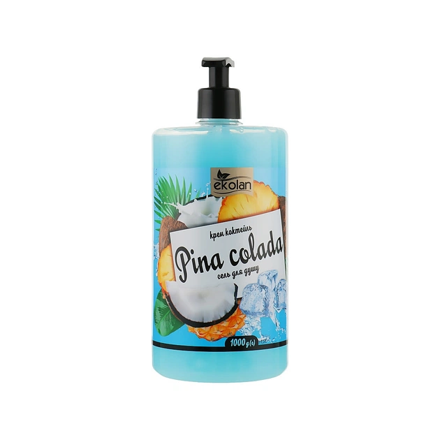 Гель для душу Ekolan Pina colada Крем-коктейль 1000 г (4820217131726) - зображення 1