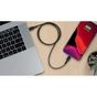 Дата кабель USB 2.0 AM to Lightning 1.0m BRAIDED white Belkin (CAA004BT1MWH) - зменшене зображення 7