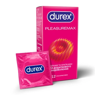 Презервативы Durex Pleasuremax с силиконовой смазкой с ребрами и точками 12 шт. (5038483204016) изображение 1