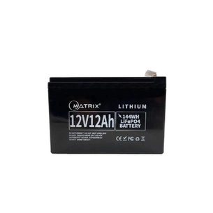 Батарея LiFePo4 Matrix 12.8V-12Ah 153.6Wh (MLR 1212) изображение 1