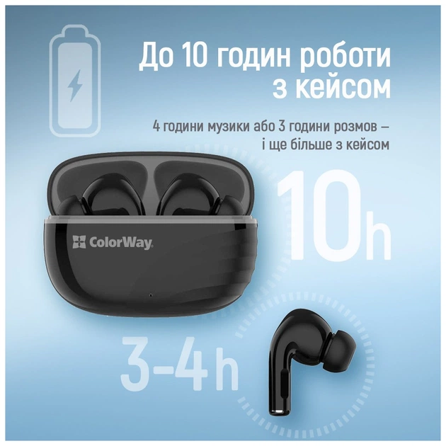 Навушники ColorWay Slim TWS-5 Earbuds Black (CW-TWS5BK) - picture 8