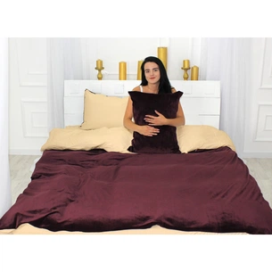 Постільна білизна MirSon Велюр Winter Delicate 28-0058 Eustoma Полуторний (2200004032801) зображення 1