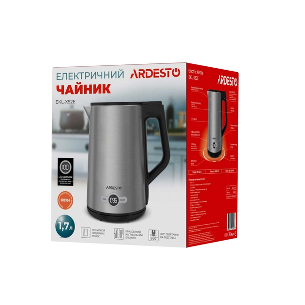 Электрочайник Ardesto EKL-X52E - изображение 3