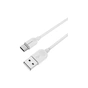 Дата кабель USB 2.0 AM to USB-C 1.0m 2.4A PVC BX14 white BOROFONE (6957531089995) - зменшене зображення 2