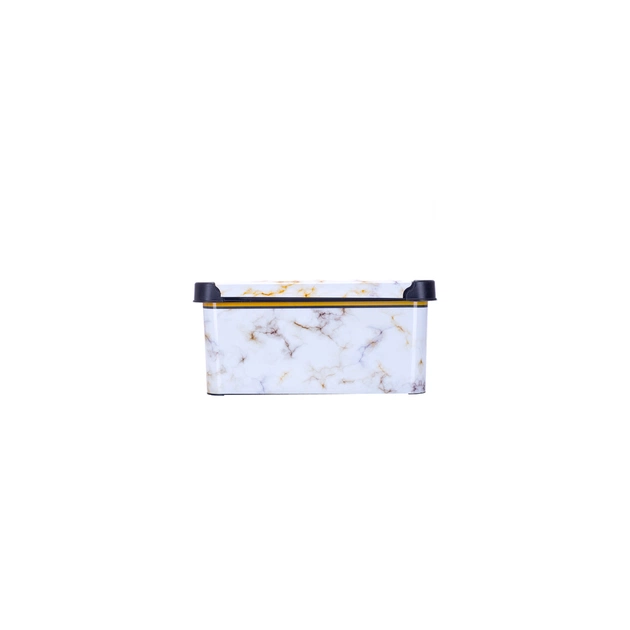 Контейнер для зберігання Violet House 0646 Decor Marble White 5 л (0646 DECOR Marble White з/кр. 5) - picture 2