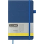 Книга записная Buromax Tweed 125x195 мм 96 листов в клетку обложка из искусственной кожи Синяя (BM.291163-02) - уменьшенное изображение 1