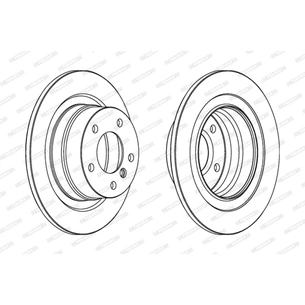 Гальмівний диск FERODO DDF1230C зображення 1