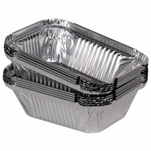 Контейнер для продуктів одноразовий PRO service алюмінієвий прямокутний SP24L 430 мл 100 шт. (4823071630305) зображення 1