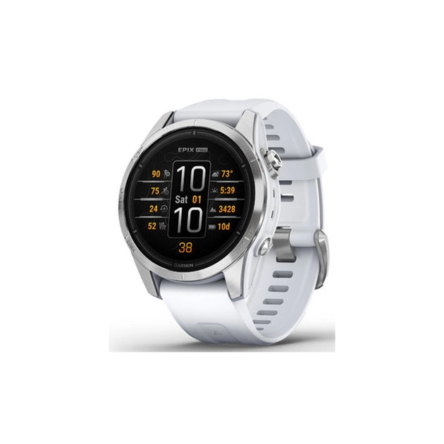 Смарт-годинник Garmin EPIX PRO (g2), 42, Glass, SS, Whitstn, GPS (010-02802-01) - изображение 1