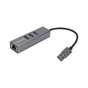 Концентратор Cabletime USB 3.0 to 3xUSB 3.0 + RJ45 0.15m (CA913374) - зменшене зображення 1