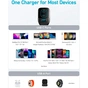 Мережевий зарядний пристрій Anker PowerPort 336 Black, 67 W, 2xUSB Type-C, USB (A2674G11) - уменьшенное изображение 4