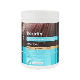 Маска для волосся Dr. Sante Keratin для тьмяного та ламкого волосся 1000 мл (4823015935480) зображення 1