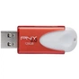 USB флеш накопичувач PNY flash 128GB Attache4 Red USB 3.0 (FD128ATT430-EF) - зменшене зображення 2