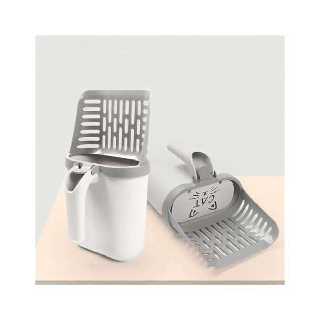 Лопатка для туалету Me&Pet з контейнером сіра (NMP35) - picture 10