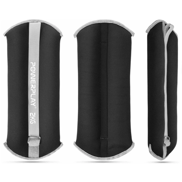 Обважнювач PowerPlay PP-4349 Ankle/Wrist Weights 2 х 2 шт Чорні (PP_4349_Black_2) - picture 4