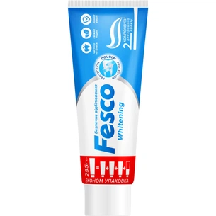 Зубна паста Fesco Whitening Безпечне відбілювання 250 мл (4823098414063) зображення 1