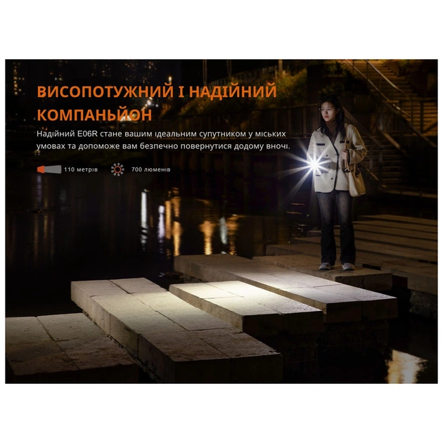 Ліхтар Fenix E06R бірюзовий (E06R-TQ) - зображення 8