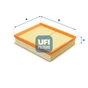 Повітряний фільтр для автомобіля UFI 30.A59.00 - зменшене зображення 1