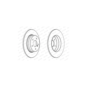 Гальмівний диск FERODO DDF963C зображення 1