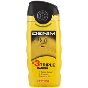Гель для душа Denim Gold тройной уход 250 мл (8008970037196) изображение 1
