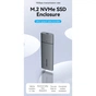 Кишеня зовнішня Vention SSD M.2 (NVME) M-key USB Type-C 3.2 gray (KPGH0) - зменшене зображення 4