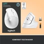 Мишка Logitech Lift Vertical Ergonomic Wireless/Bluetooth White (910-006475) - зменшене зображення 7