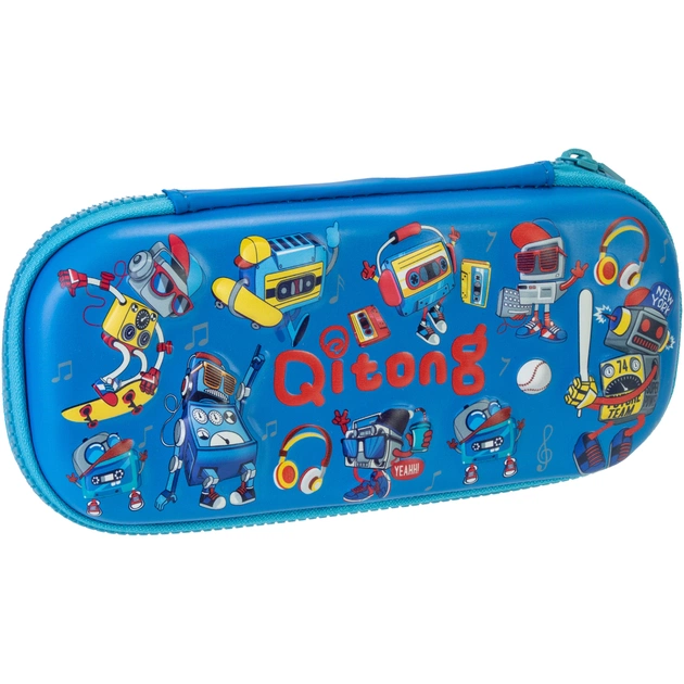 Пенал Cool For School 1 отделение с органайзером синий (QT-5772-Blue) - изображение 1