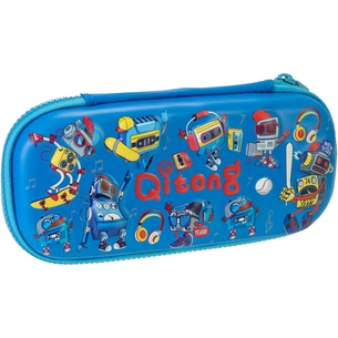 Пенал Cool For School 1 відділення з органайзером синій (QT-5772-Blue) зображення 1